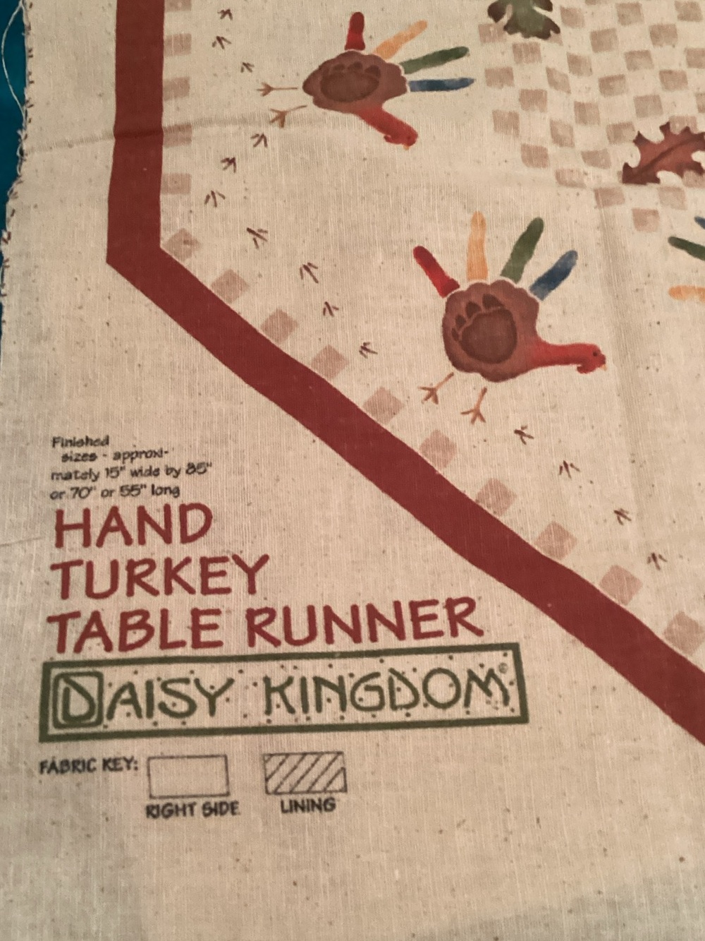 DIY Turkey Table Runner